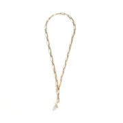 Medium Paperclip Chain with Pearl